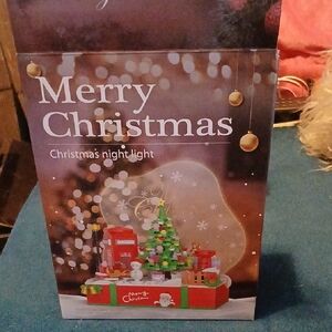 Christmas Night Light with Tree and Santa